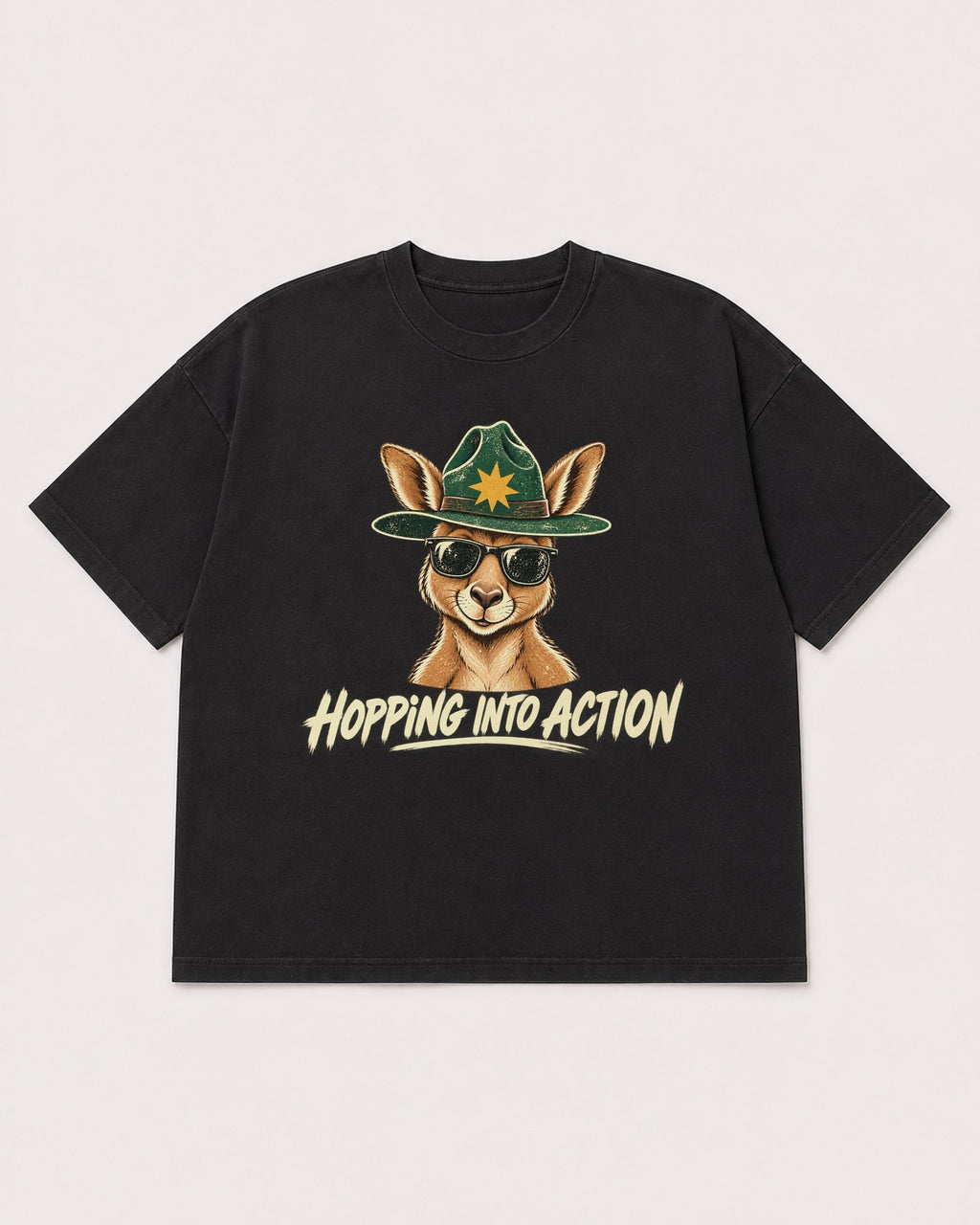 Mockup Boxy Heavyweight Tee Black product