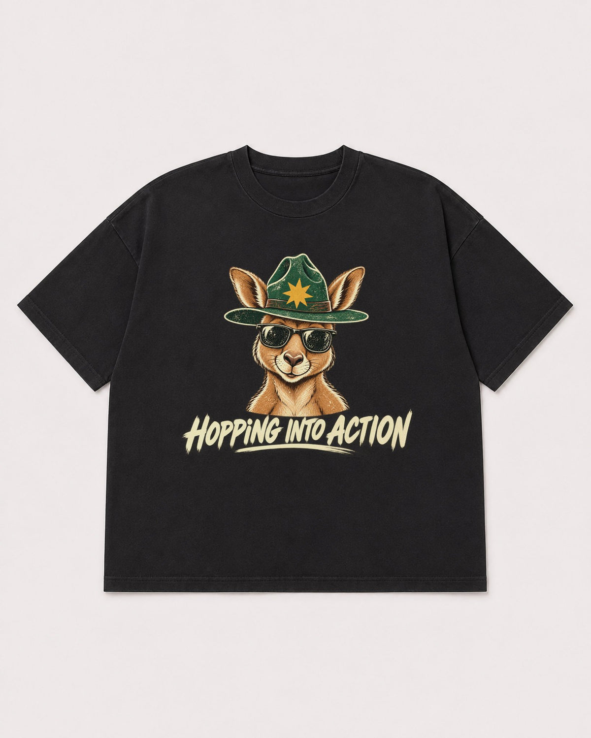 Mockup Boxy Heavyweight Tee Black product