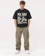 Mockup Boxy Heavyweight Tee Black male full-body 08
