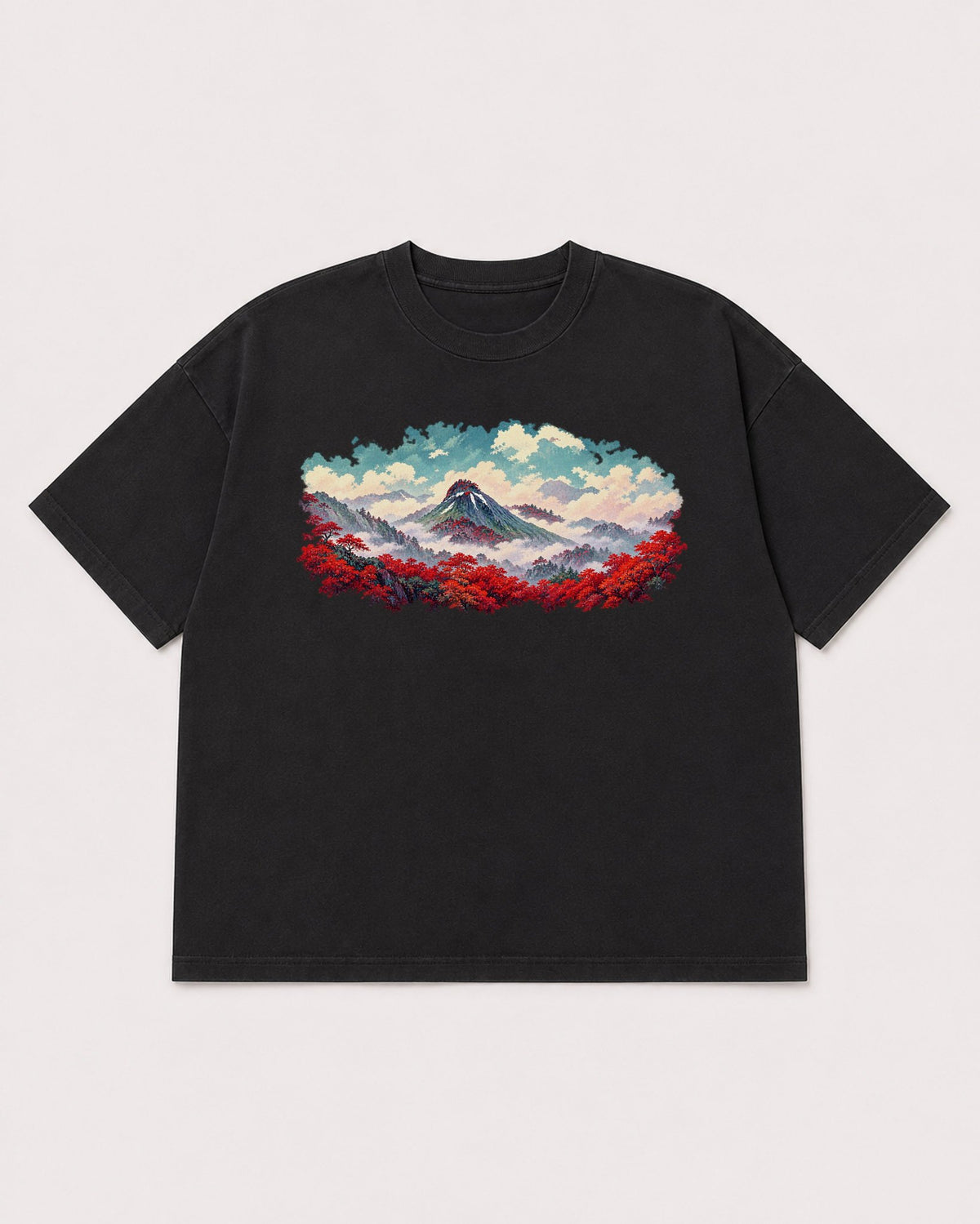 Mockup Boxy Heavyweight Tee Black product