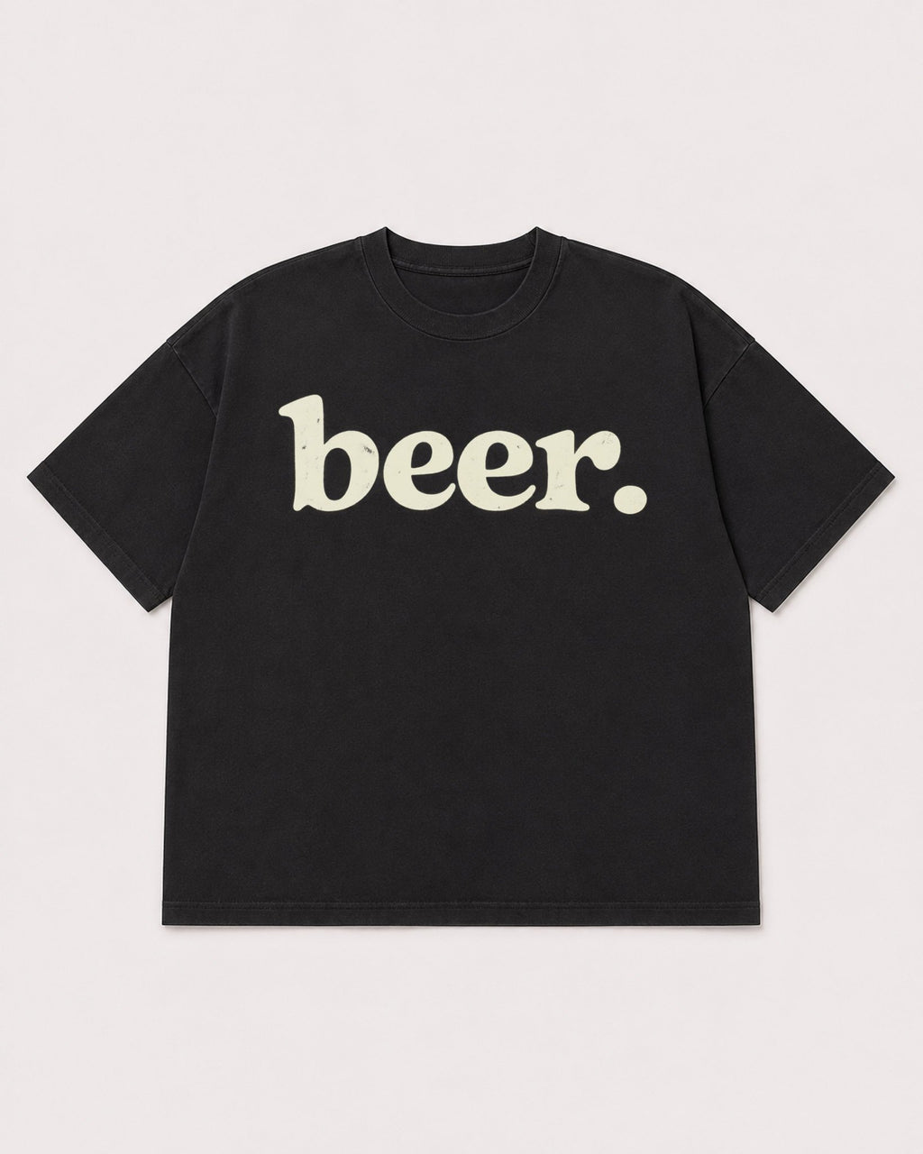Mockup Boxy Heavyweight Tee Black product