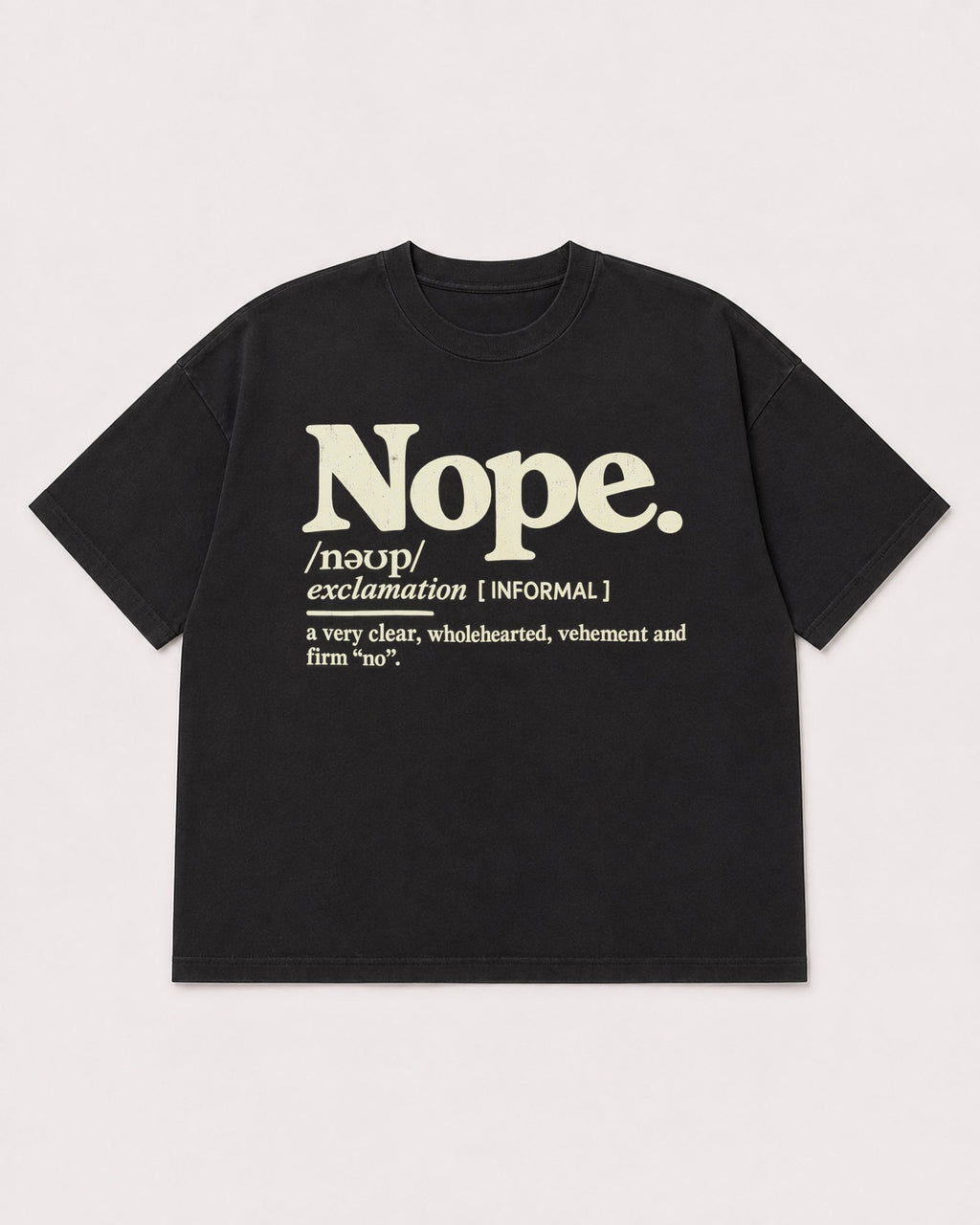 Mockup Boxy Heavyweight Tee Black product