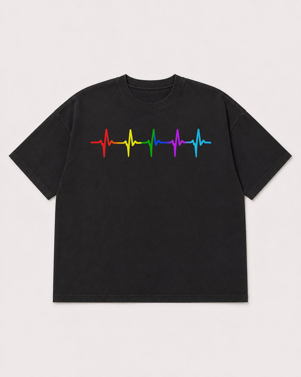 Mockup Boxy Heavyweight Tee Black product