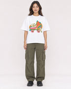 Mockup Boxy Heavyweight Tee White female full-body 02