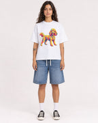 Mockup Boxy Heavyweight Tee White female full-body 06