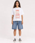 Mockup Boxy Heavyweight Tee White female full-body 06