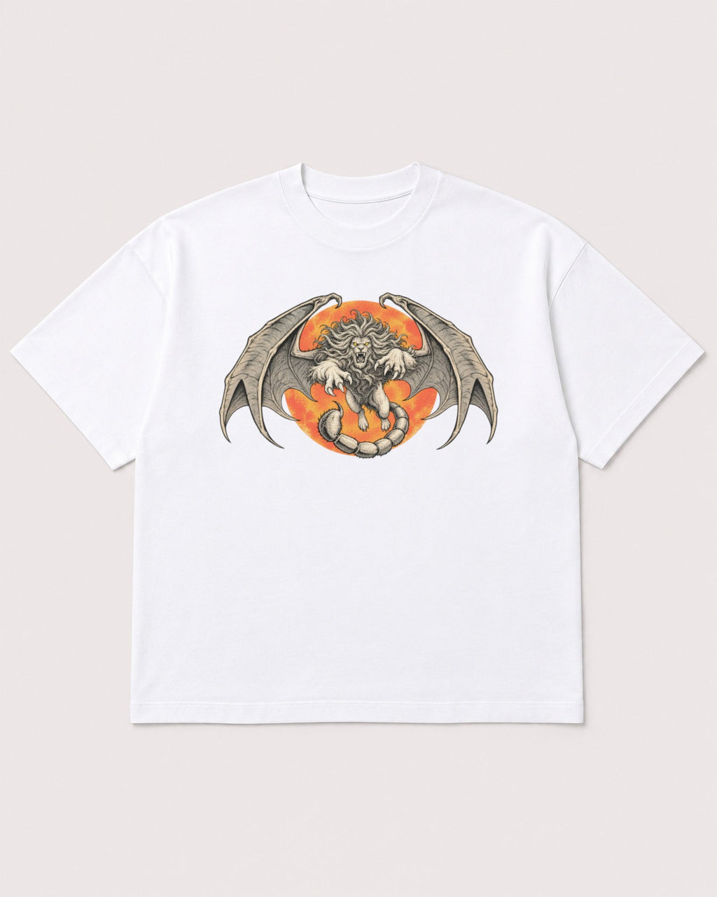 Mockup Boxy Heavyweight Tee White product