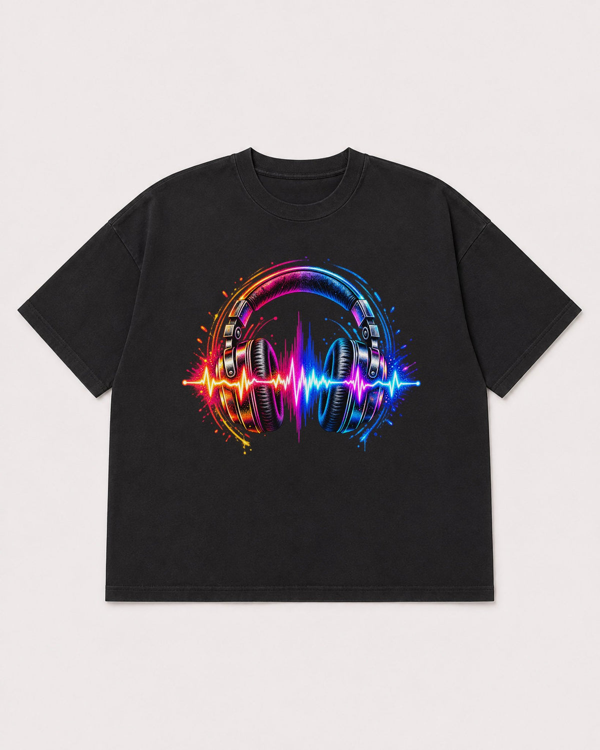 Mockup Boxy Heavyweight Tee Black product