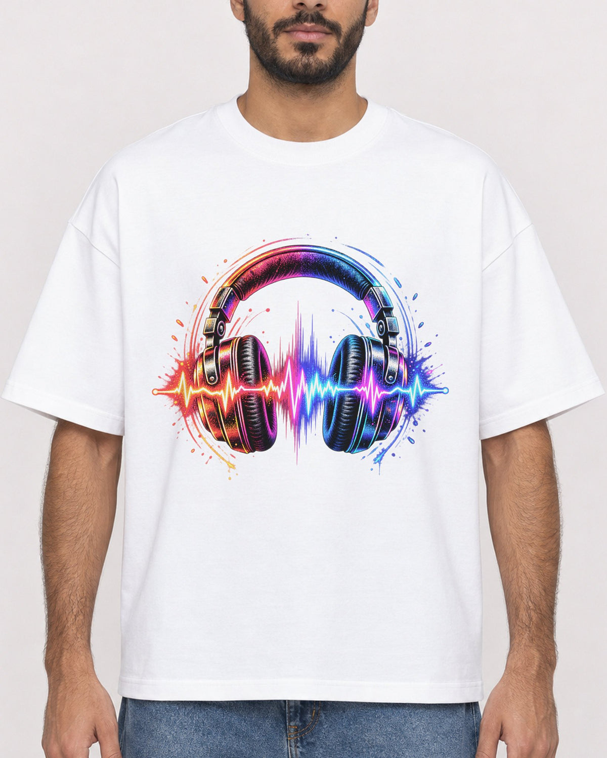 Mockup Boxy Heavyweight Tee White male close-up 07