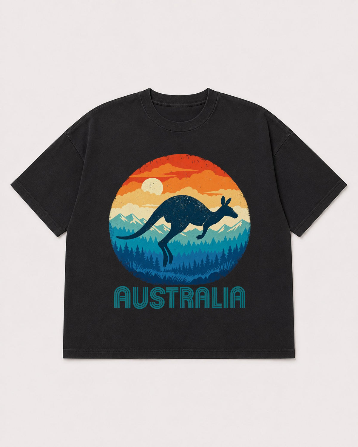 Mockup Boxy Heavyweight Tee Black product