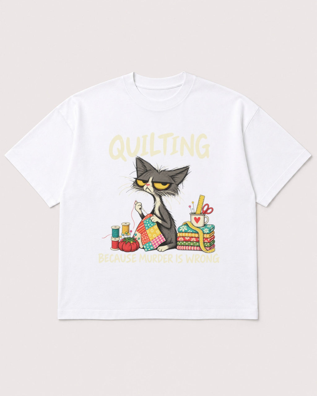 Mockup Boxy Heavyweight Tee White product
