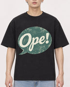 Mockup Boxy Heavyweight Tee Black male close-up 01