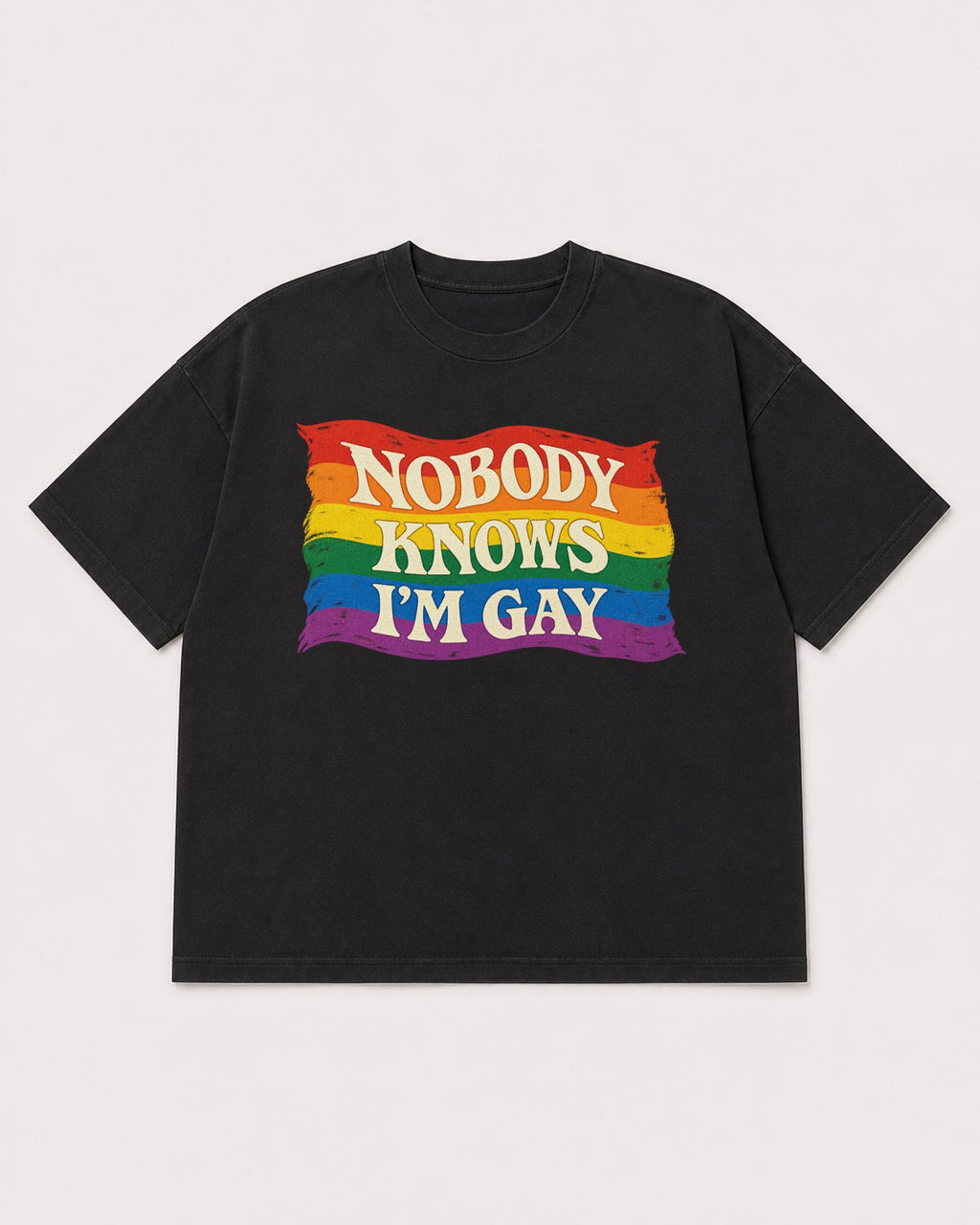 Mockup Boxy Heavyweight Tee Black product