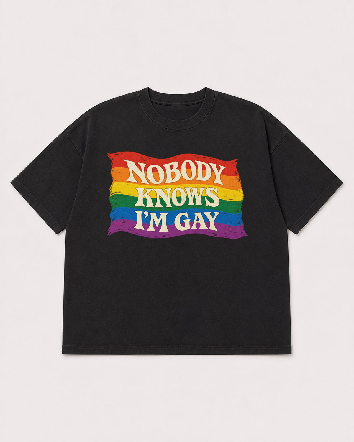 Mockup Boxy Heavyweight Tee Black product