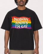 Mockup Boxy Heavyweight Tee Black male close-up 04