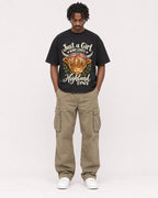 Mockup Boxy Heavyweight Tee Black male full-body 04