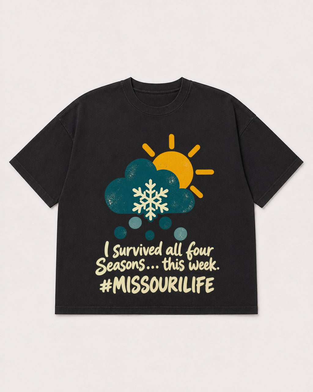 Mockup Boxy Heavyweight Tee Black product