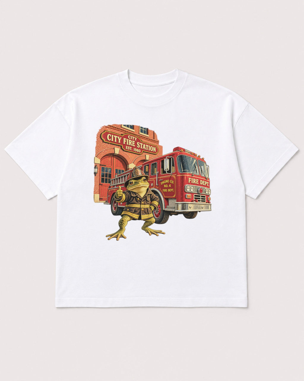 Mockup Boxy Heavyweight Tee White product