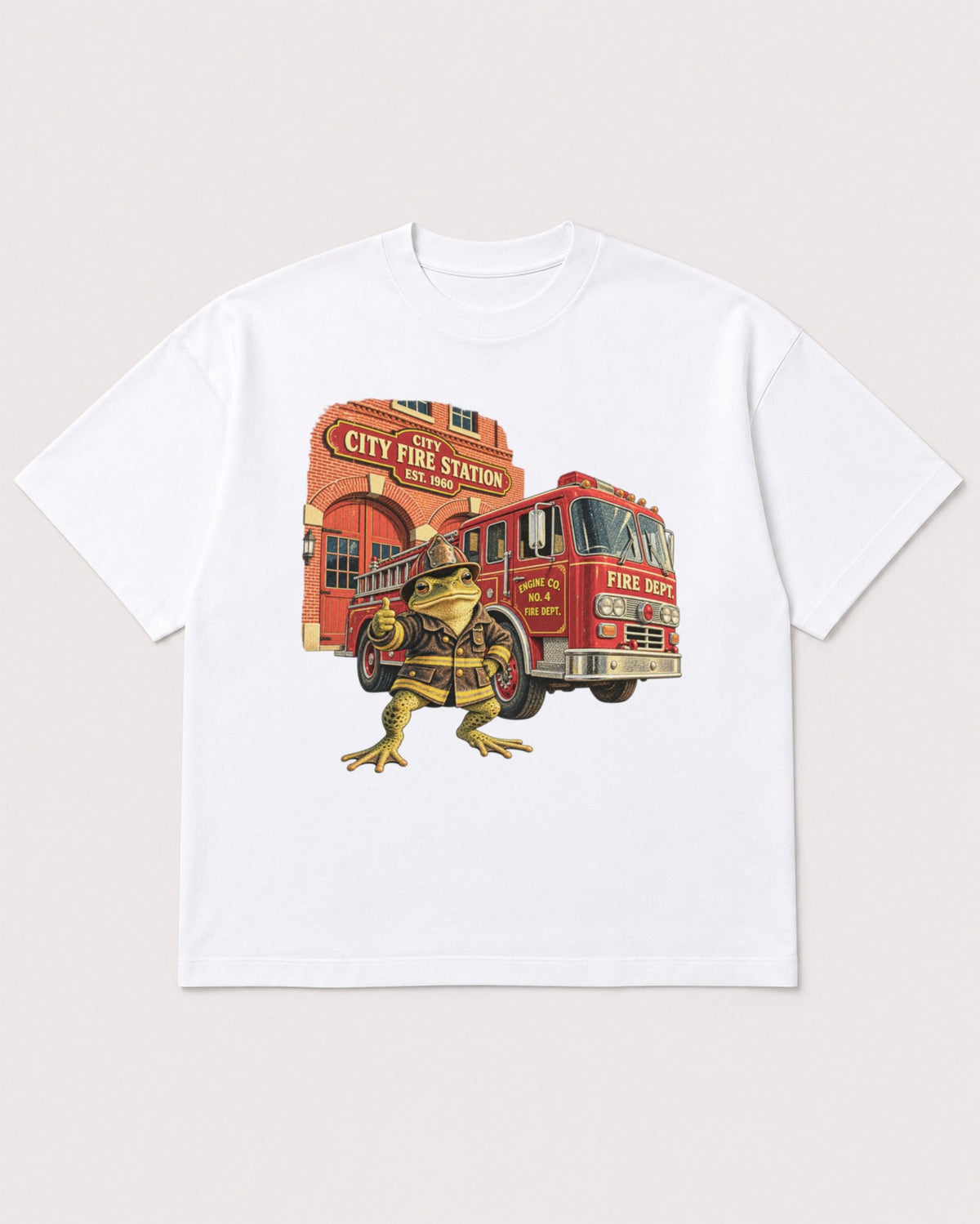 Mockup Boxy Heavyweight Tee White product