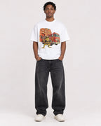 Mockup Boxy Heavyweight Tee White male full-body 05