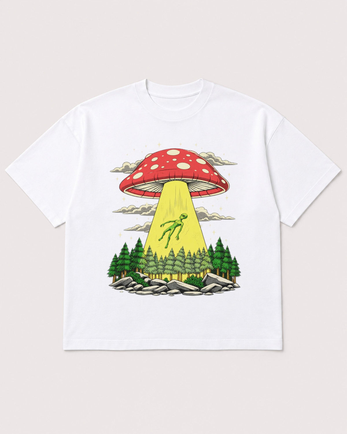 Mockup Boxy Heavyweight Tee White product