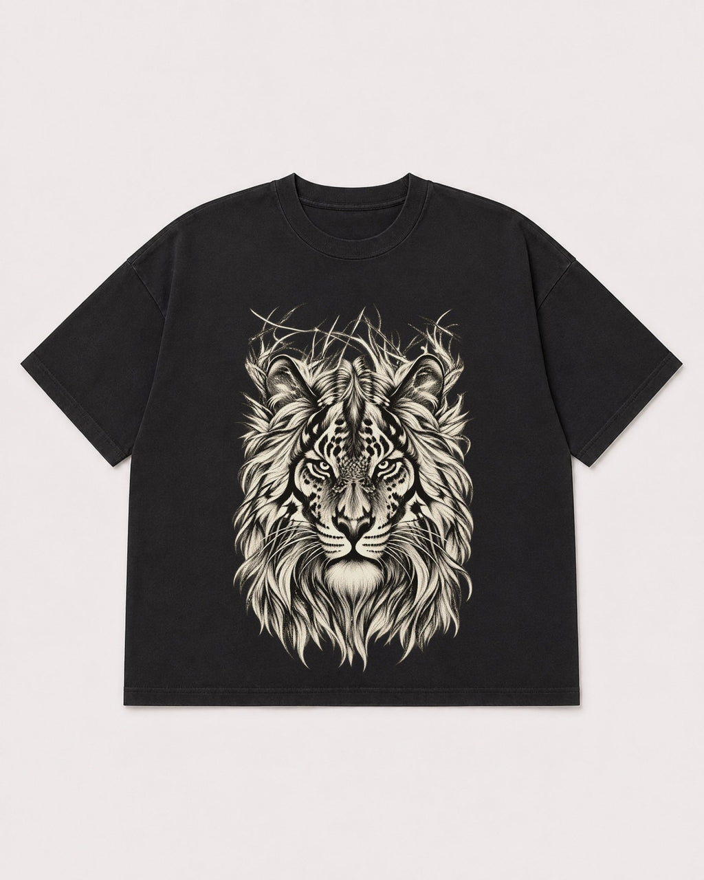 Mockup Boxy Heavyweight Tee Black product