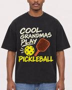 Mockup Boxy Heavyweight Tee Black male close-up 14
