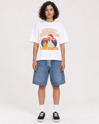 Mockup Boxy Heavyweight Tee White female full-body 26