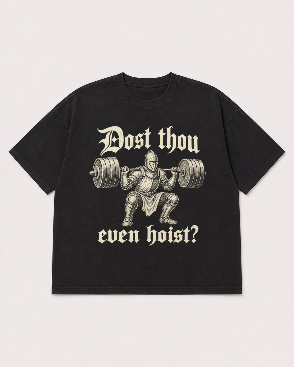 Mockup Boxy Heavyweight Tee Black product