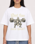 Mockup Boxy Heavyweight Tee White female close-up 46