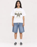 Mockup Boxy Heavyweight Tee White female full-body 46