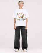 Mockup Boxy Heavyweight Tee White female full-body 48