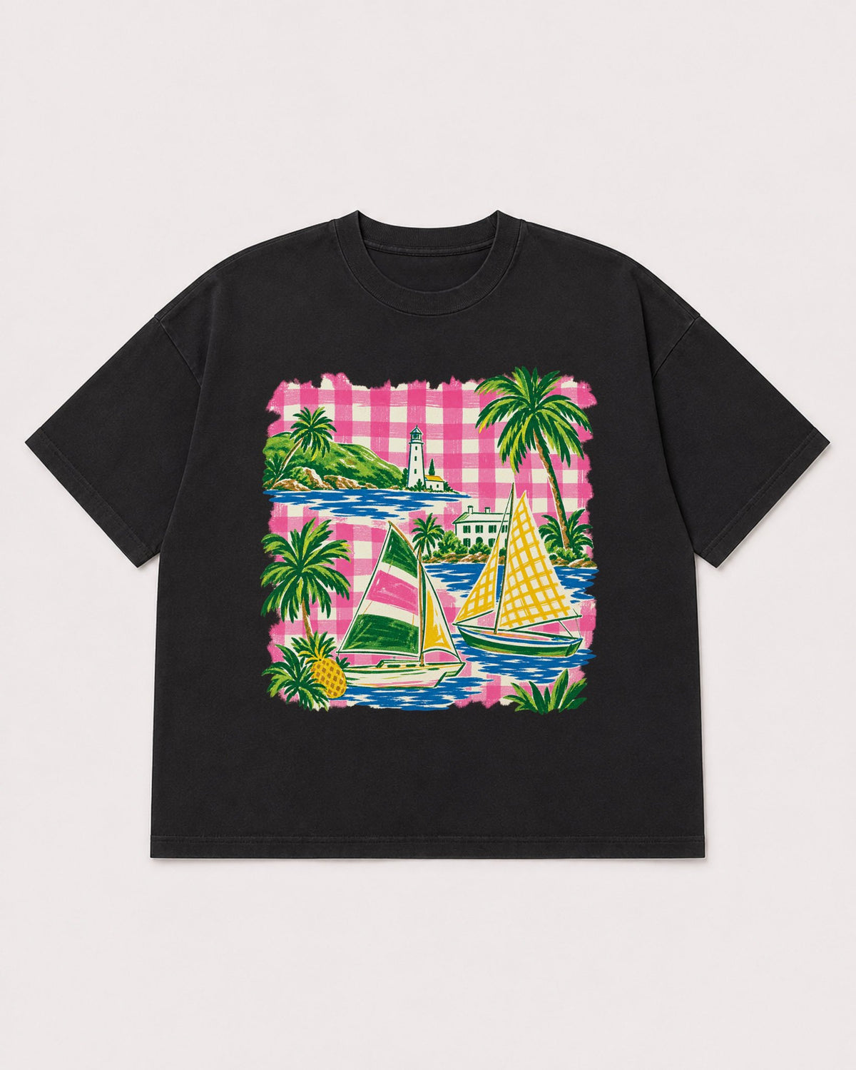 Mockup Boxy Heavyweight Tee Black product