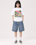 Mockup Boxy Heavyweight Tee White female full-body 01
