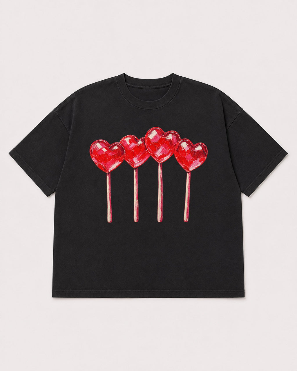 Mockup Boxy Heavyweight Tee Black product