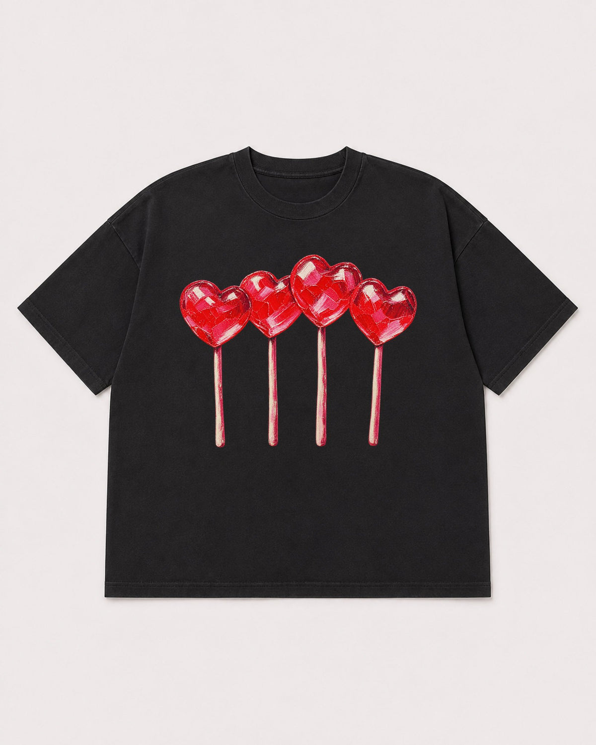 Mockup Boxy Heavyweight Tee Black product