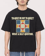 Mockup Boxy Heavyweight Tee Black male close-up 03