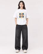 Mockup Boxy Heavyweight Tee White female full-body 03