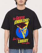 Mockup Boxy Heavyweight Tee Black male close-up 03