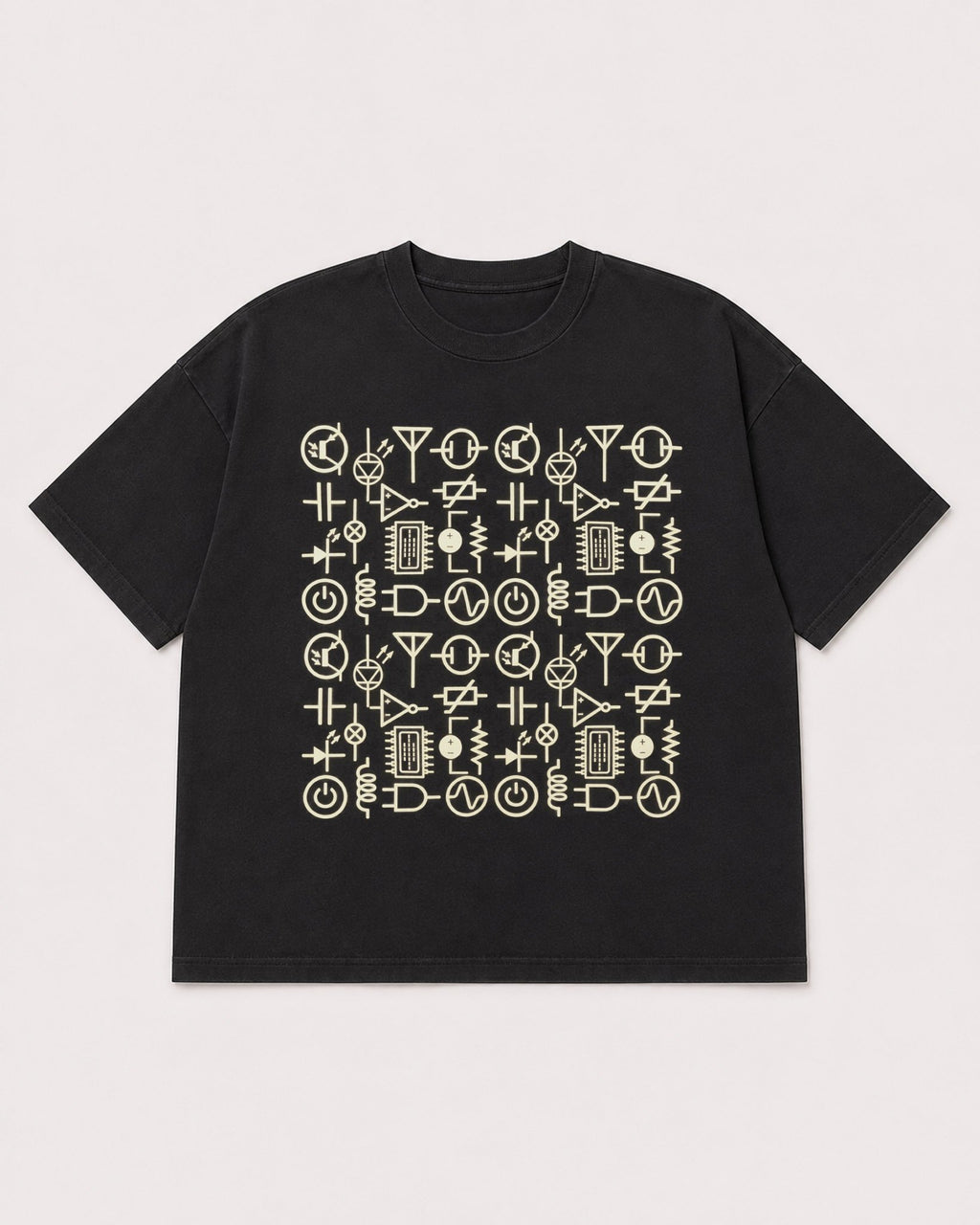 Mockup Boxy Heavyweight Tee Black product