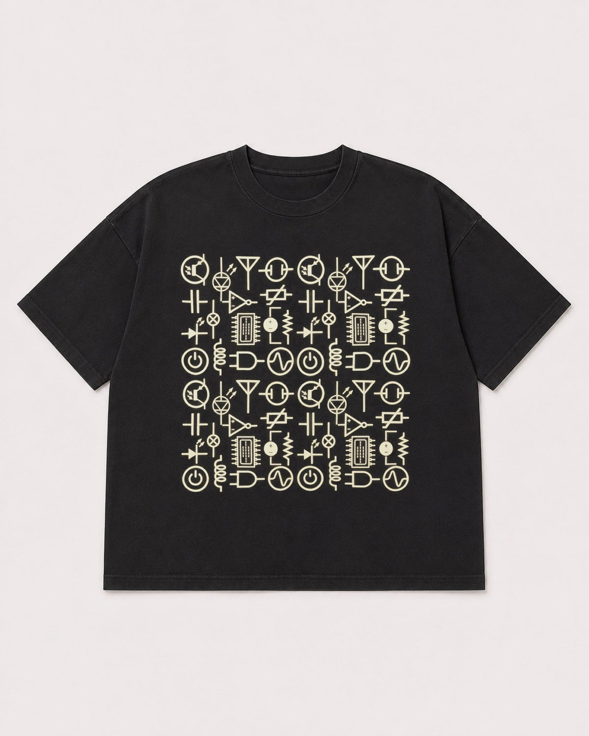 Mockup Boxy Heavyweight Tee Black product