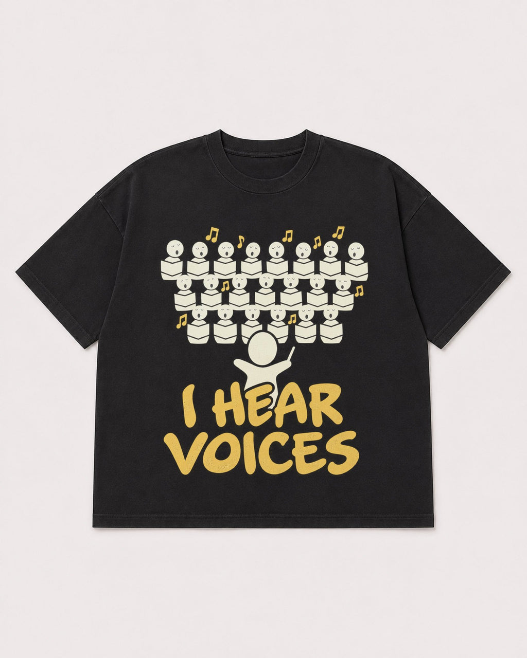 Mockup Boxy Heavyweight Tee Black product