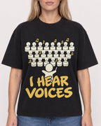 Mockup Boxy Heavyweight Tee Black female close-up 08