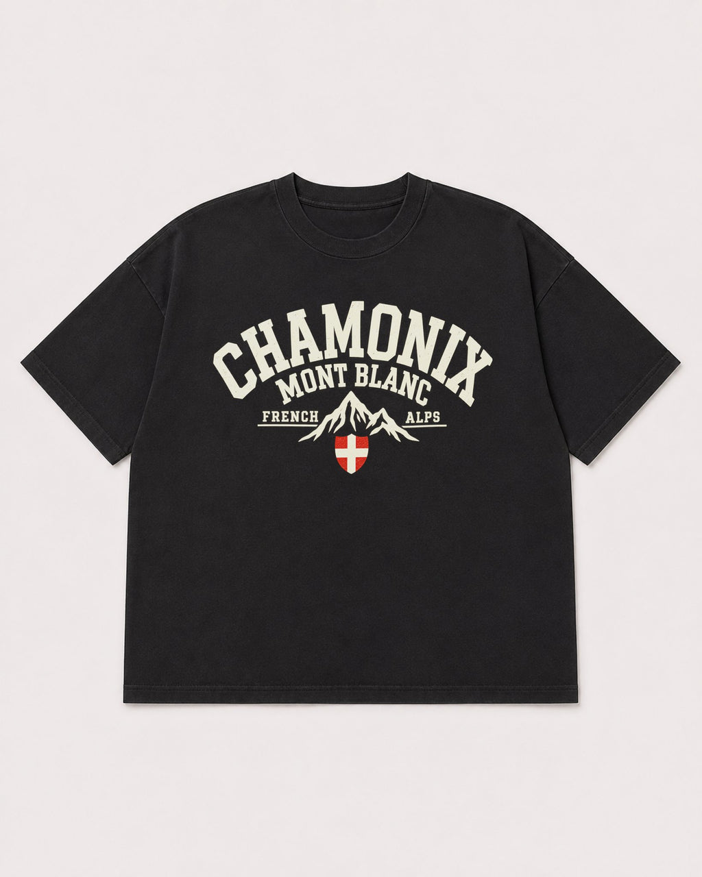 Mockup Boxy Heavyweight Tee Black product