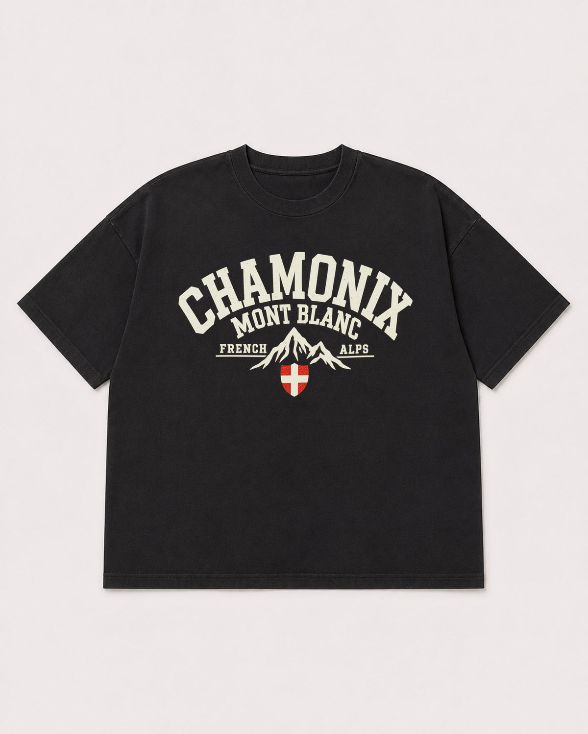 Mockup Boxy Heavyweight Tee Black product