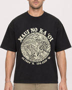 Mockup Boxy Heavyweight Tee Black male close-up 08