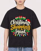 Mockup Boxy Heavyweight Tee Black male close-up 11
