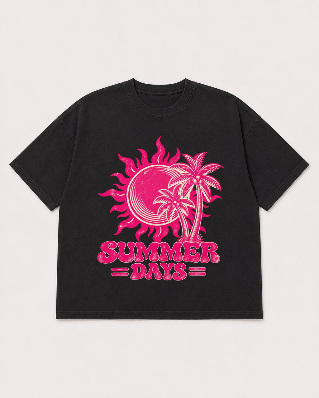 Mockup Boxy Heavyweight Tee Black product