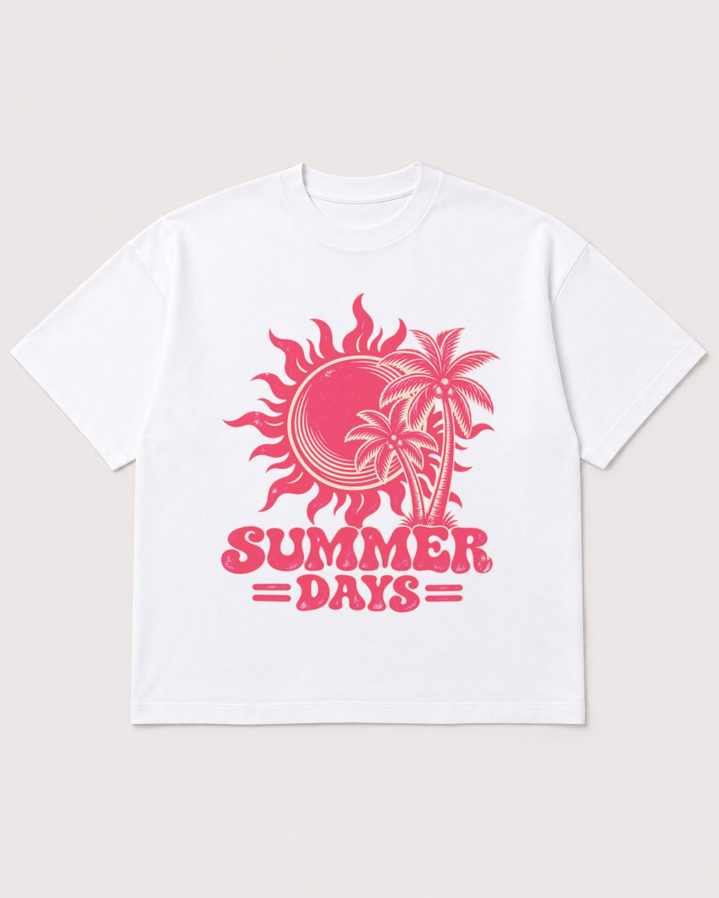 Mockup Boxy Heavyweight Tee White product