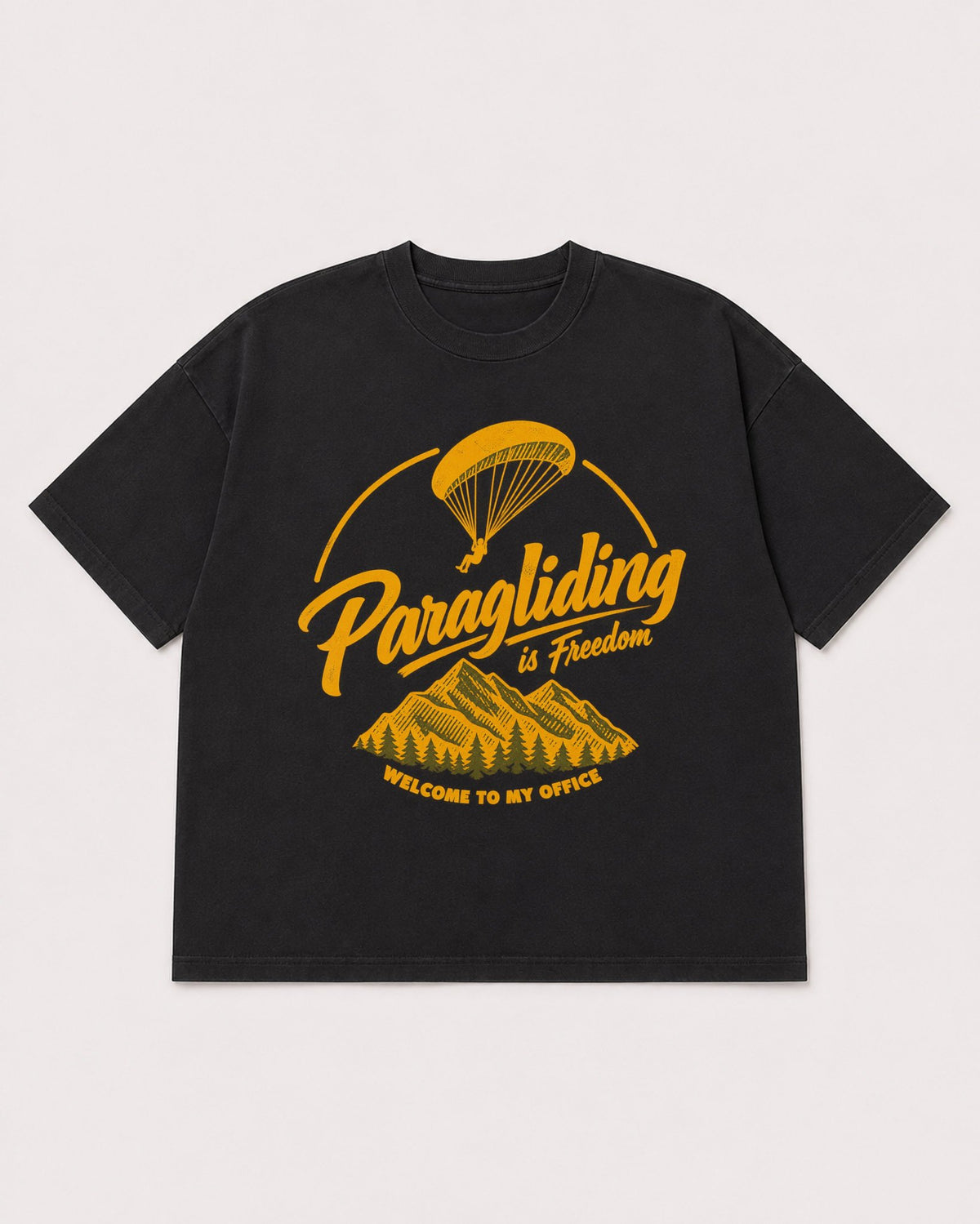 Mockup Boxy Heavyweight Tee Black product